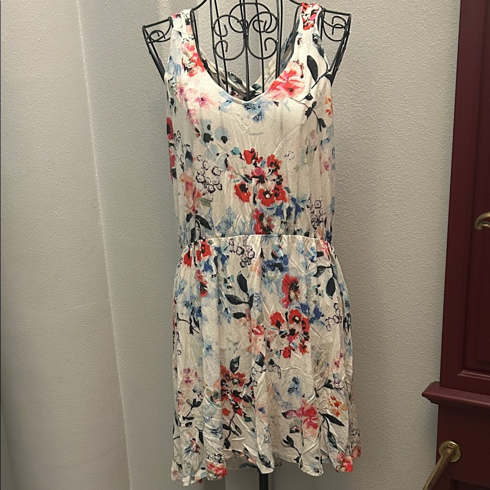 Floral Sleeveless Tank Dress